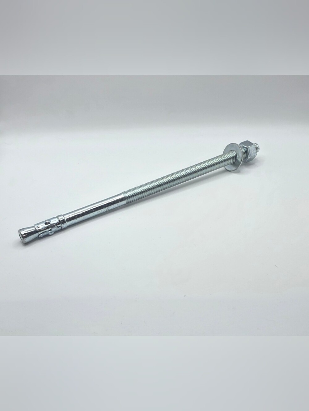 1/2" × 10" Wedge Anchor Zinc Ribbed Carbon Steel Screws and Lag Bolts - 25pcs